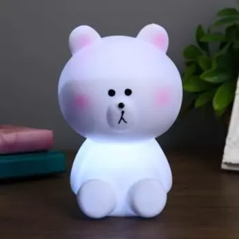 Фигурка светящаяся RISALUX «Мишка», LED-ночник, 1 Вт, 9.59.515 см, МИКС