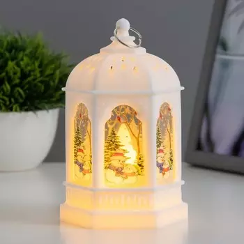 Фигурка светящаяся RISALUX «Огонёк», LED-ночник, 1 Вт, 3AG13, белый, 8.58.513 см