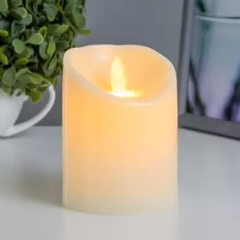 Светодиодная свеча, ночник LED RISALUX «Большая», от батареек 3ААА, 7.57.510 см
