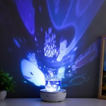 Ночник-проектор Зайчик LED USB белый 121215.5 см RISALUX
