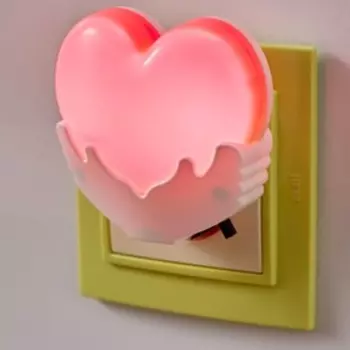 Ночник "Сердце" LED от сети МИКС 4х7х7 см RISALUX