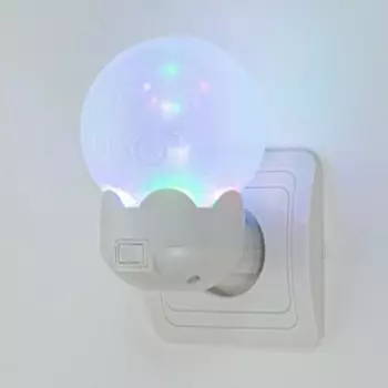 Ночник "Шарики" LED бело-синий 7х7х11 см
