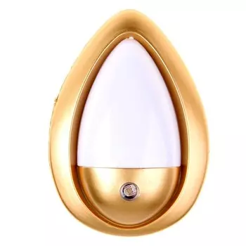 Ночник «Светлячок» с датчиком освещения, 3_LED х 1 Вт, 10 см (220 В) золот. RISALUX