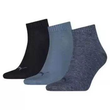 Носки 3 пары Puma Unisex Quarter Plain 3P, размер 35-38 (90697810)