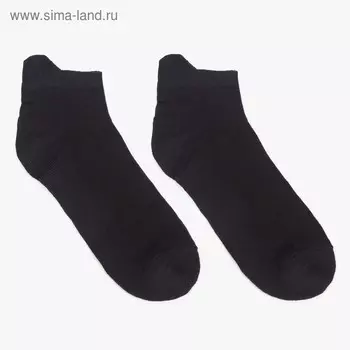 Носки мужские, цвет чёрный, размер 25-27