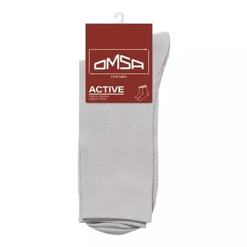 Носки мужские летние OMSA ACTIVE, размер 45-47, цвет grigio chiaro
