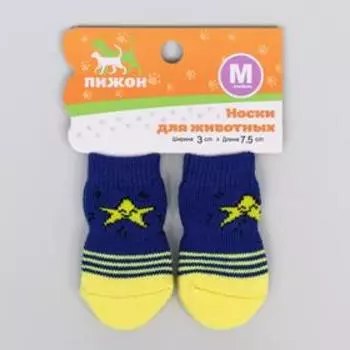 Носки нескользящие «Звезда», M (3/47.5 см), набор 4 шт.