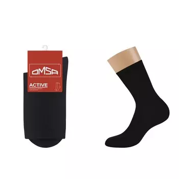Носки женские OMSA ACTIVE с высокой резинкой, размер 35-38, цвет nero