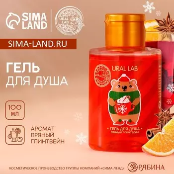Гель для душа, аромат пряного глинтвейна, 110 мл, URAL LAB