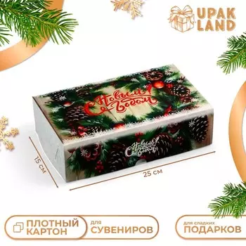 Коробка складная без окна «С Новым годом!», 25157 см