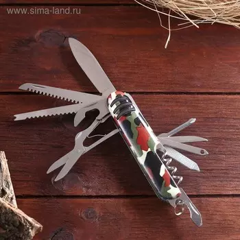 Нож швейцарский Камуфляж 12 в 1