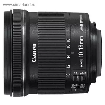Объектив Canon EF-S IS STM (9519B005), 10-18мм f/4.5-5.6