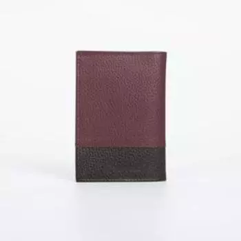 Обложка для паспорта TEXTURA, цвет бордовый/коричневый