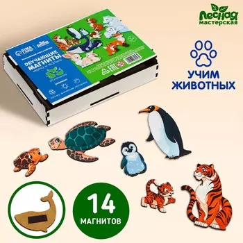 Обучающие магниты «Мама и малыш», 20 магнитов