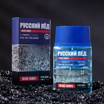 Одеколон мужской РУССКИЙ ЛЁД BLUE LABEL, 60 мл