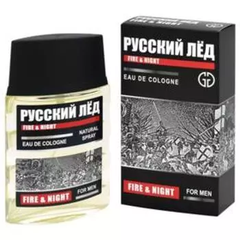 Одеколон мужской РУССКИЙ ЛЁД FIRE &amp; NIGHT, 60 мл