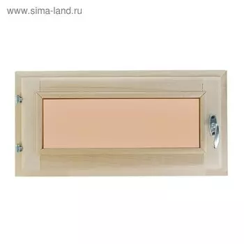 Окно, 3060см, однокамерный стеклопакет, тонированное, из липы