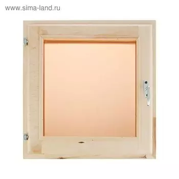 Окно, 5050см, однокамерный стеклопакет, тонированное, из липы