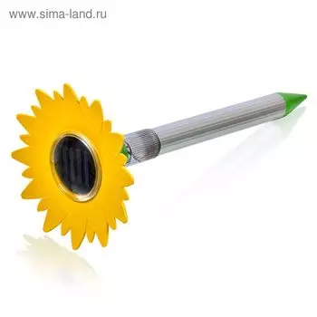 Отпугиватель КРОТОВ ультразвуковой с фонариком (зарядка от солнечной батареи)