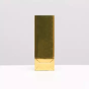 Пакет бумажный, фасовочный, трехслойный "Золотой слиток", 8 х 5 х 22,5 см