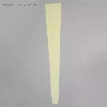 Пакет для цветов конус "Для розы", прозрачный - желтый, 15 х 80 см