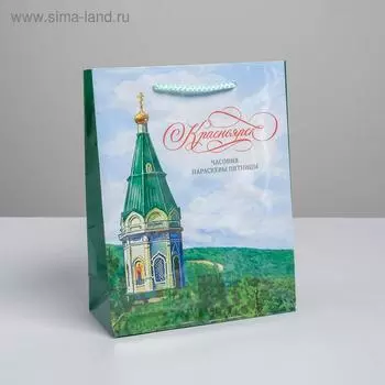 Пакет вертикальный ламинированный «Красноярск» MS, 18 х 23 х 8 см