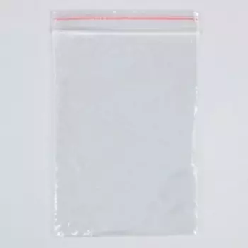 Пакет zip lock 12 х 17 см, 35 мкм (с красной полосой)