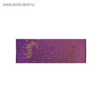Палантин 65×190 см, фиолетовый