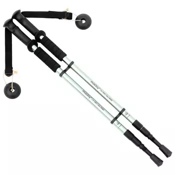 Палки трекинговые maclay Alu 100, телескопические, 3-секционные, до 135 см, 2 шт.