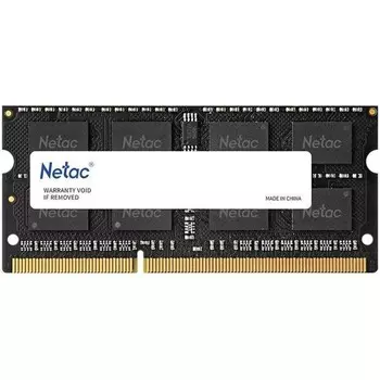 Память DDR3L 4GB 1600MHz Netac NTBSD3N16SP-04 Basic RTL PC3-12800 CL11 SO-DIMM 204-pin 1.35 102936