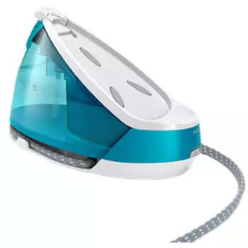 Парогенератор Philips GC7920/20, 2400 Вт, подошва SteamGlide, 120г/мин, 1.5 л, бело-голубой