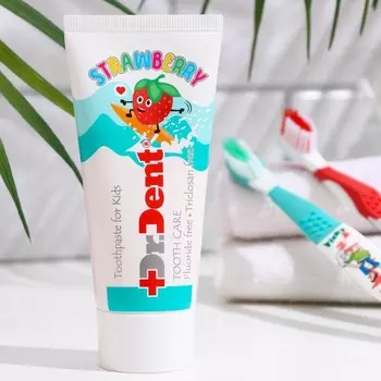 Паста зубная детская Dr.Dent, Клубничка, 75 г