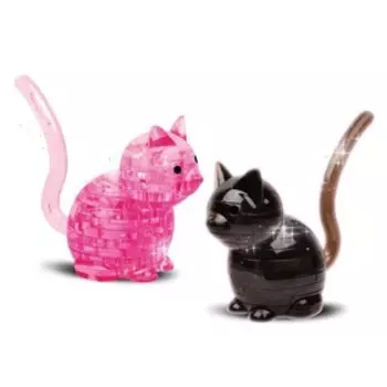 Пазл 3D детский кристаллический «Кот», 21 деталь, цвета МИКС