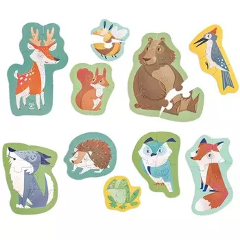 Пазл для детей Hape «Лесные животные»
