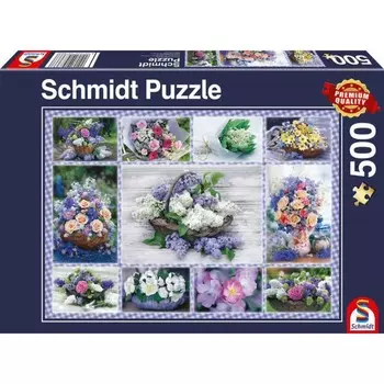 Пазл «Коллаж букеты», 500 элементов