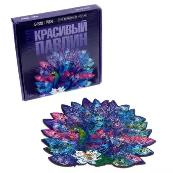 Пазл фигурный «Красивый павлин», 162 детали