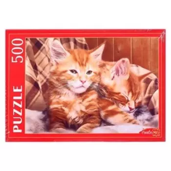Пазлы «Рыжие котята Мейн-куна», 500 элементов