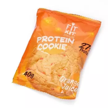 Печенье протеиновое Fit Kit Protein сookie, со вкусом апельсинового сока, спортивное питание, 40 г