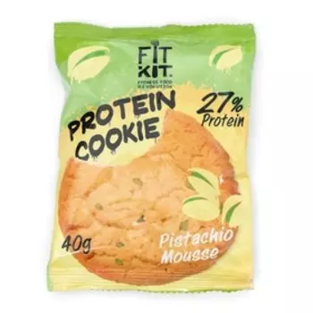 Печенье протеиновое Fit Kit Protein сookie, со вкусом фисташкового мусса, спортивное питание, 40 г