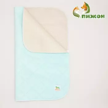 Пелёнка для животных многоразовая впитывающая, 70 х 60 см, мятная