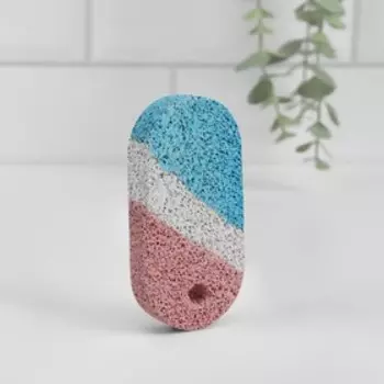 Пемза для педикюра, 9 × 4 см, разноцветная