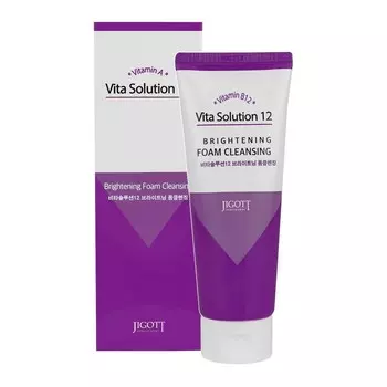 Пенка для умывания Vita solution 12 brightening foam cleansing, 180 мл