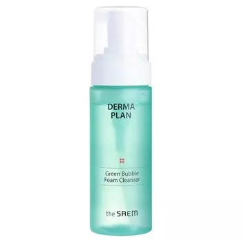 Пенка-мусс для умывания Derma Plan Green Bubble Foam Cleanser 150мл