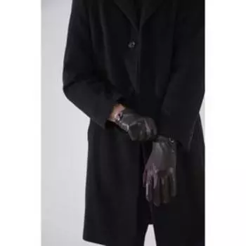 Перчатки мужские, безразмерные, без утеплителя, цвет коричневый