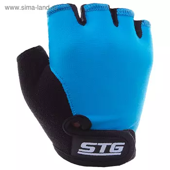 Перчатки велосипедные детские STG Х87905, размер XS, цвет синий