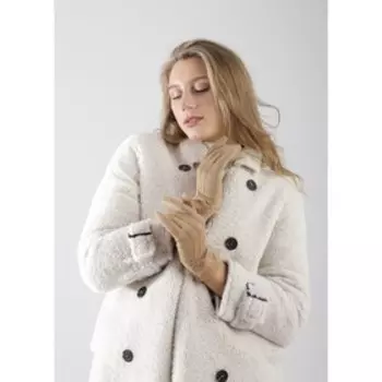 Перчатки женские, безразмерные, без утеплителя, цвет коричневый