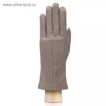 Перчатки женские, размер 7.5, цвет серо-коричневый