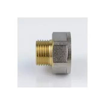 Переходник Aquasfera 9021-08, 1 1/2" х 1", внутренняя/наружная резьба, никелированная латунь