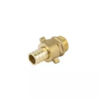 Переходник Aquasfera 9104-01, d=15 мм х 1/2", разъемный, наружная резьба, латунь