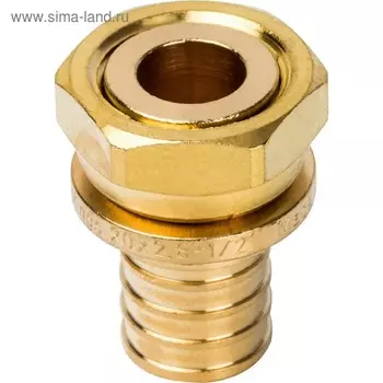 Переходник аксиальный STOUT SFA-0019-002012, с накидной гайкой 20x1/2" наружная резьба